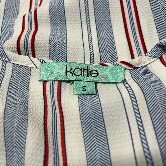 Karlie Side Tie Razorback Tank Top Size Small - Picture 4 of 6